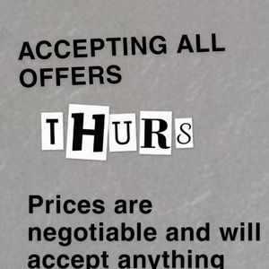 ACCEPTING ANY OFFERS FROM MY CLOSET